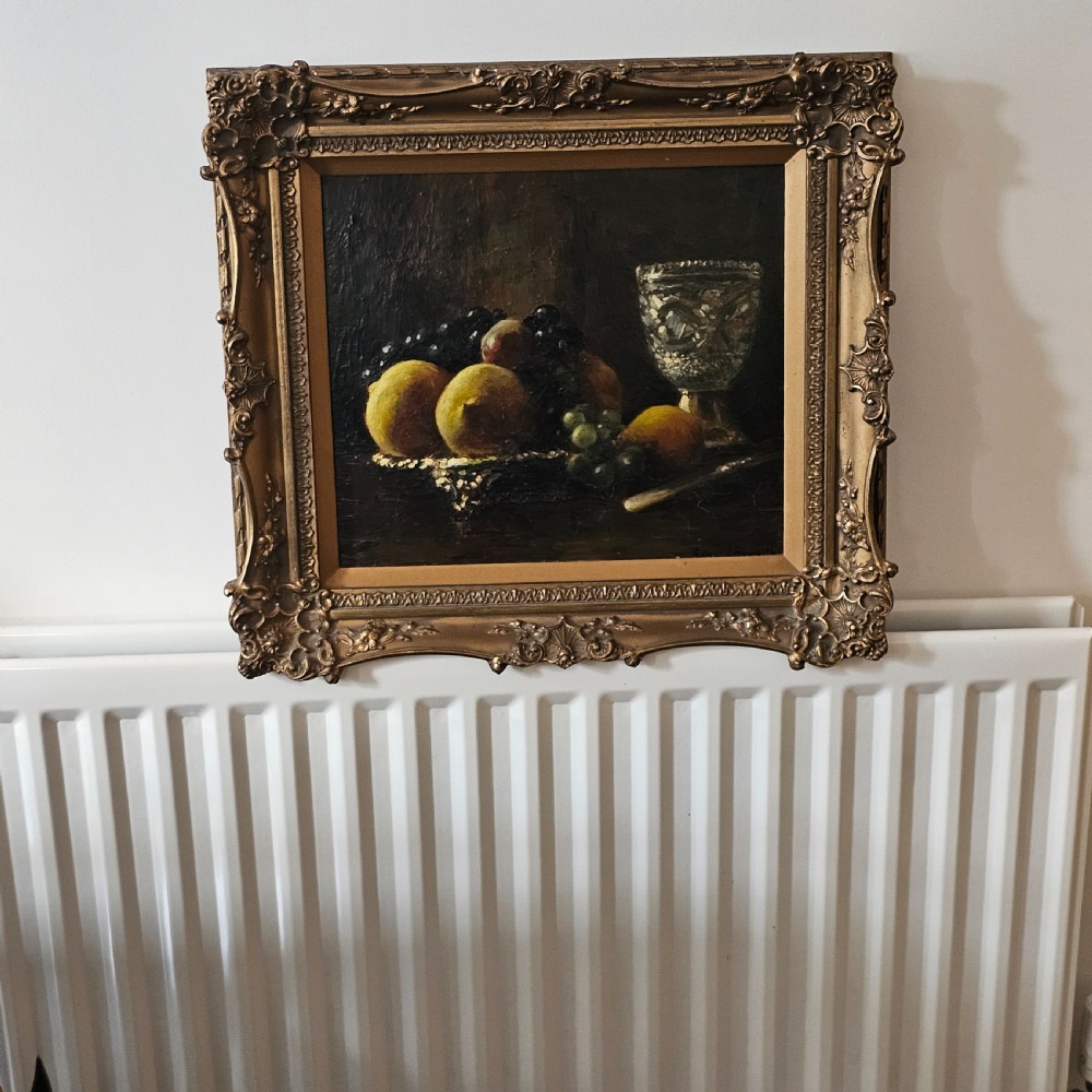 Edward Roworth (South African 1880 - 1964) Still lIfe Oil on Canvas View II