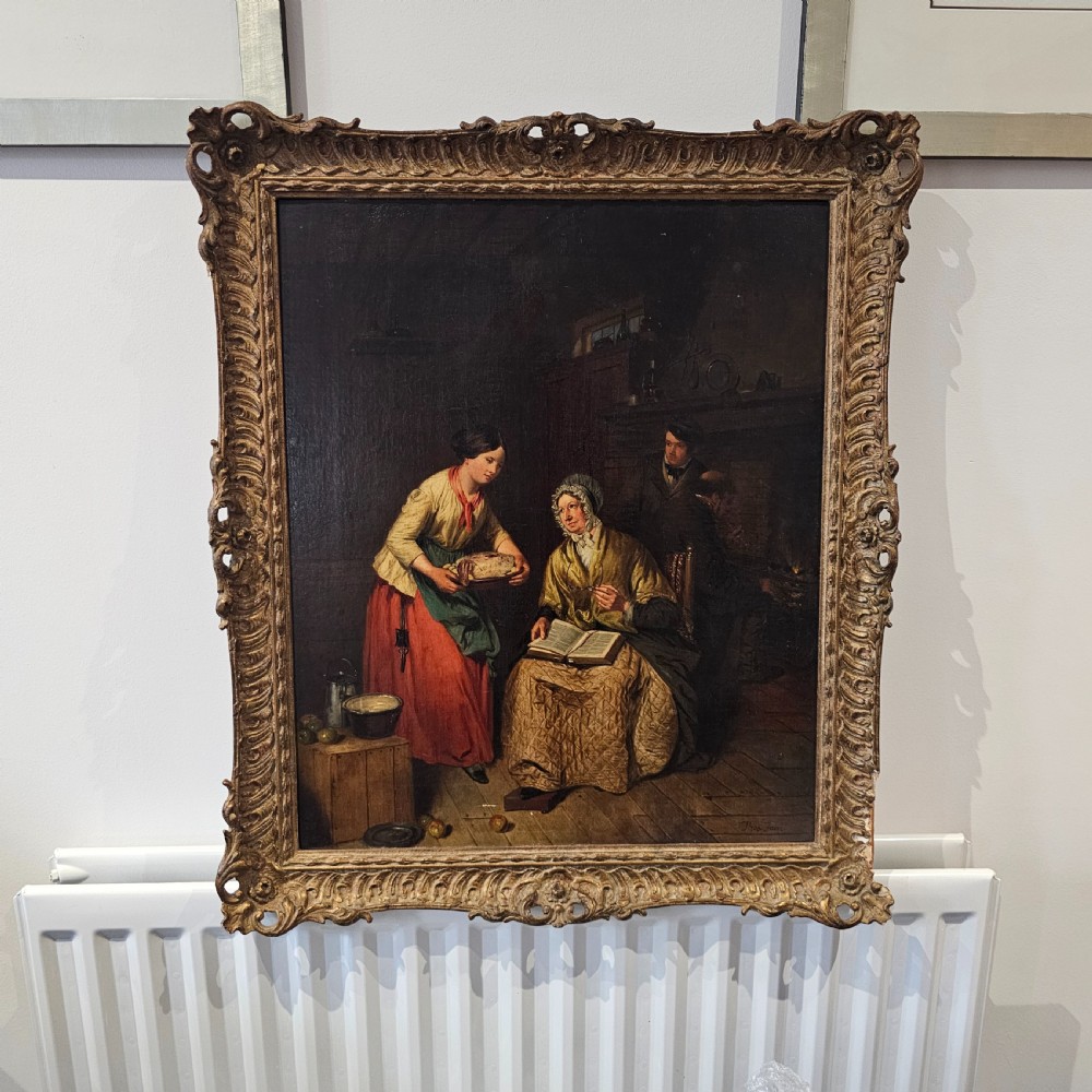 Beautiful Oil Painting on Canvas Signed 'Thos Faed'