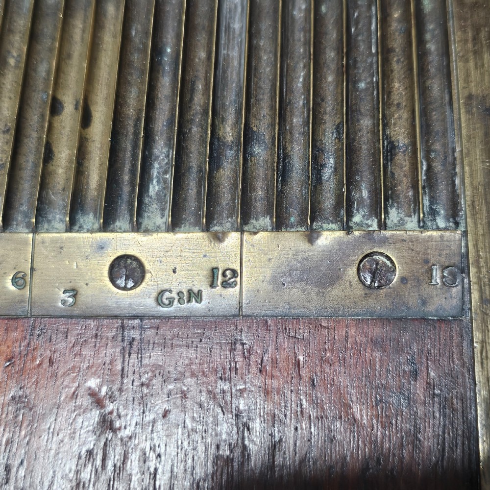Antique Victorian Apothecary Chemist Pill Roller Board in Wood and Brass View IX