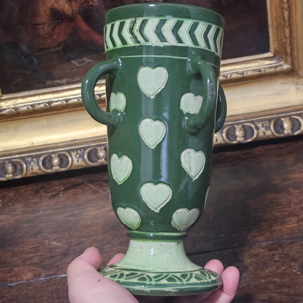Very Rare Signed Frederick Hurton Rhead Vase - Early 1900s View V