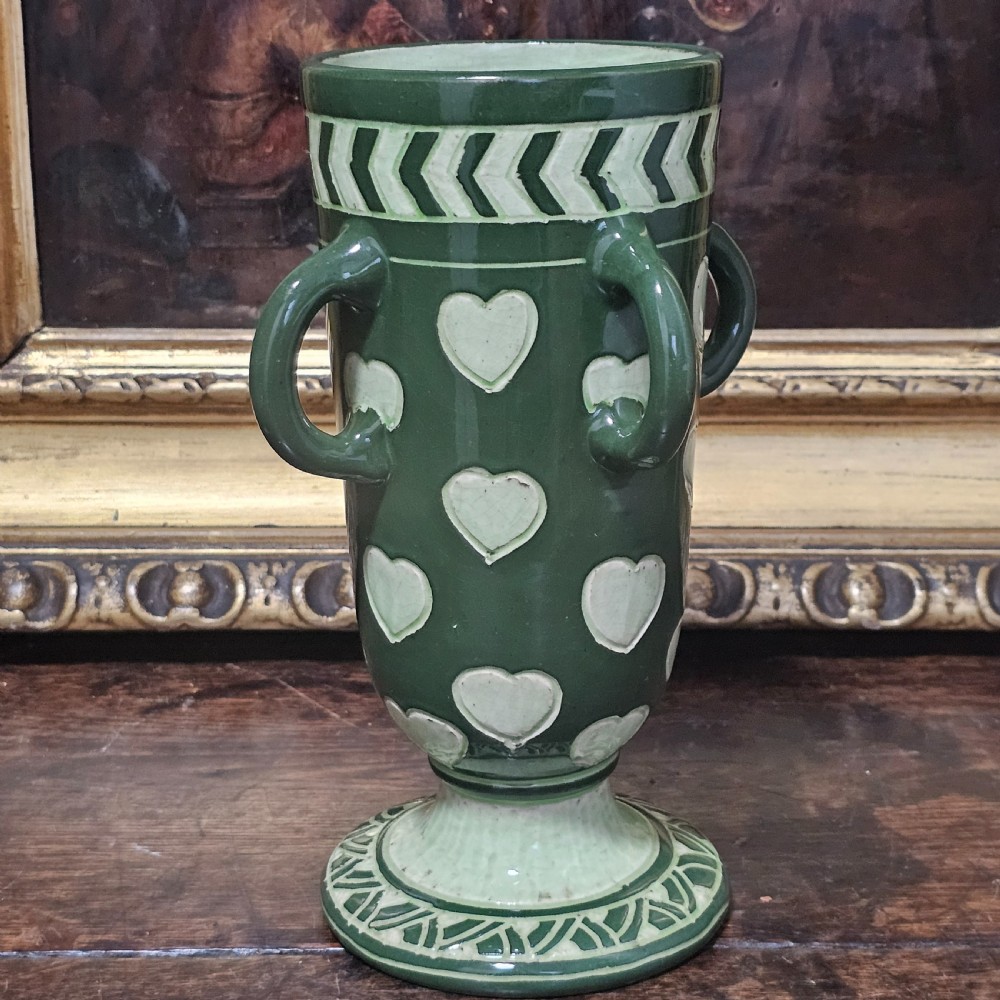 Very Rare Signed Frederick Hurton Rhead Vase - Early 1900s View VI