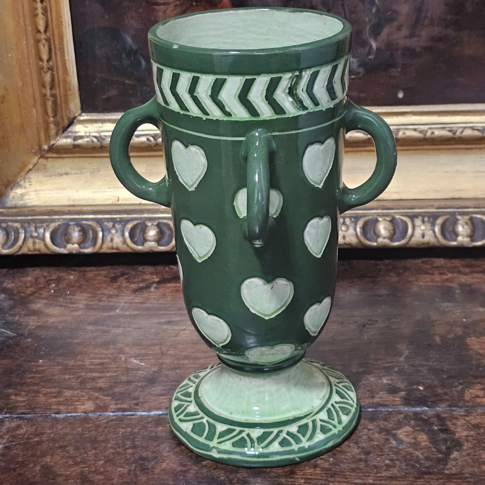 Very Rare Signed Frederick Hurton Rhead Vase - Early 1900s View VIII