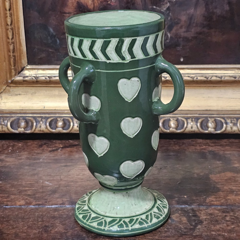 Very Rare Signed Frederick Hurton Rhead Vase - Early 1900s View IX