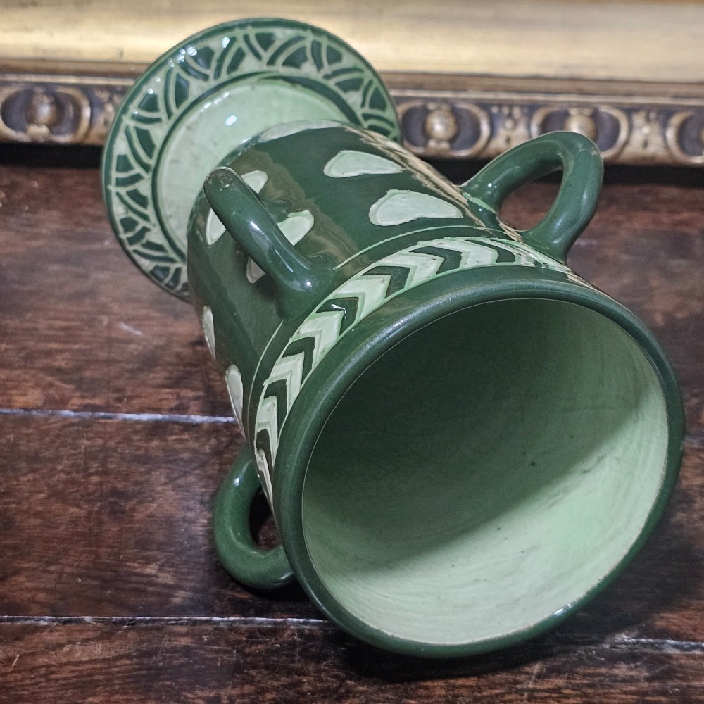 Very Rare Signed Frederick Hurton Rhead Vase - Early 1900s View XI