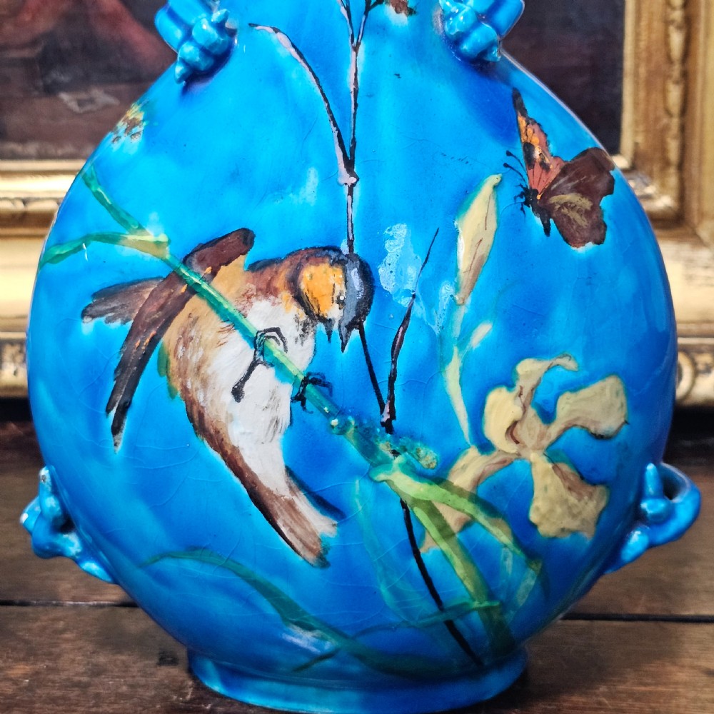 Stunning Pr Clement Massier Vallauris Moon Vases View XIV