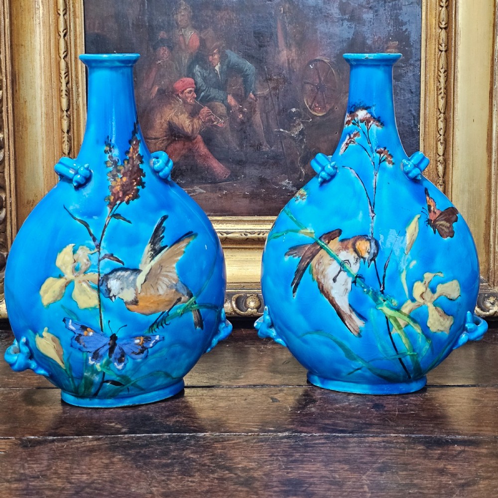 Stunning Pr Clement Massier Vallauris Moon Vases