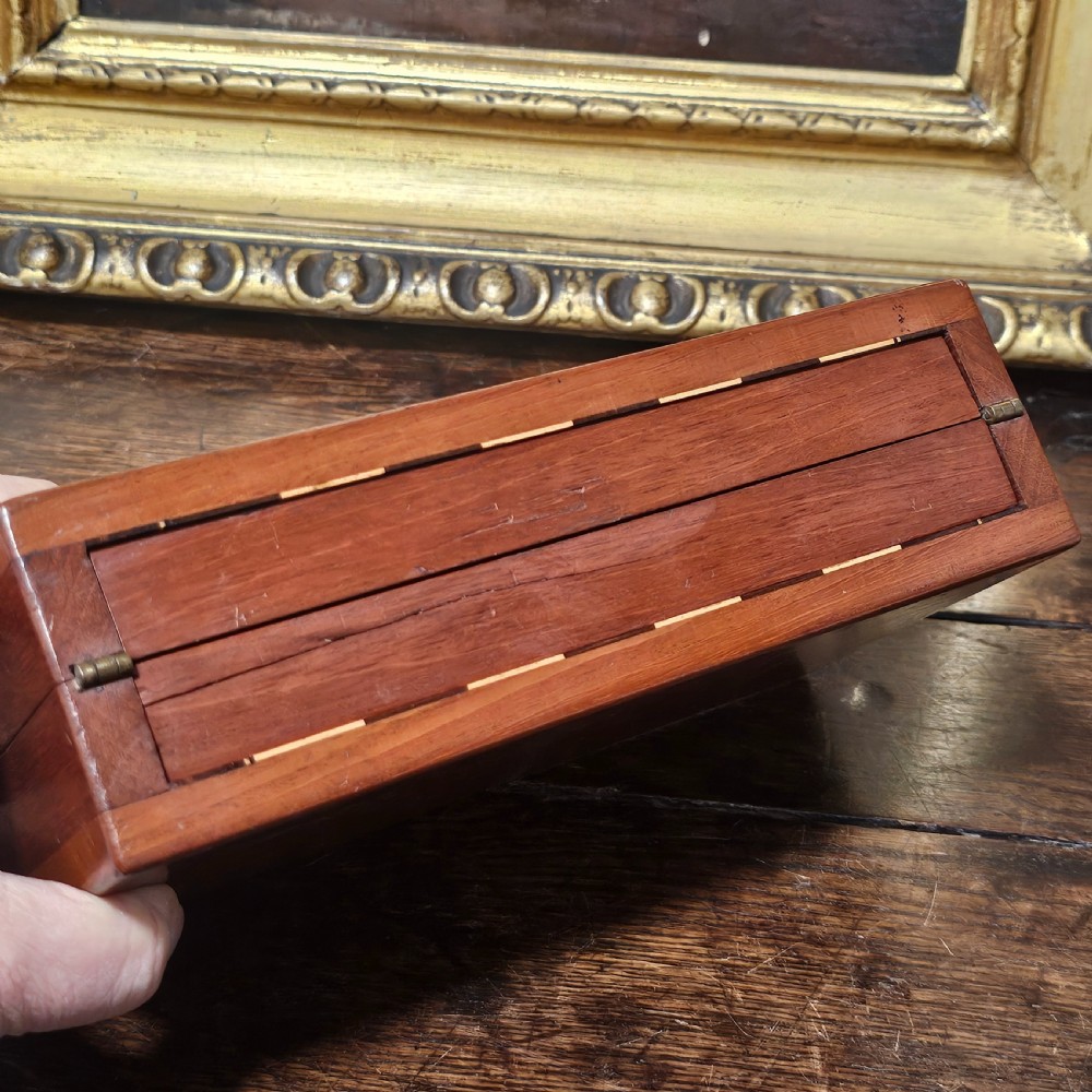 Late Victorian/Edwardian Mahogany And Ivory Travelling Chess Set View XV