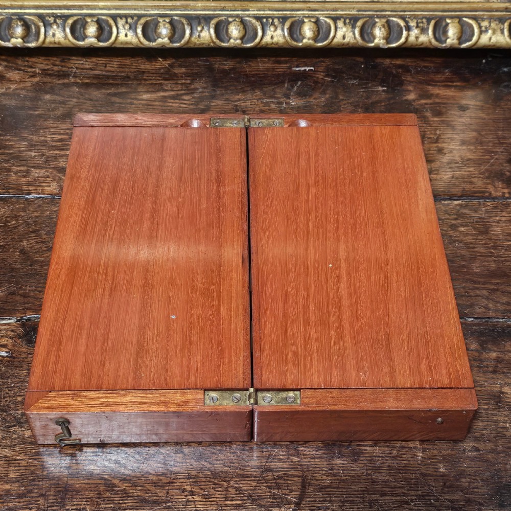 Late Victorian/Edwardian Mahogany And Ivory Travelling Chess Set View XIX