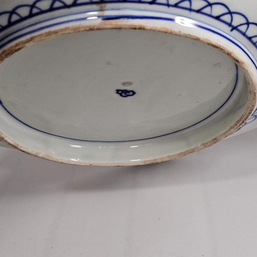 Stunning Large 1900'S Oriental Imari Fretted Charger 39.5cm Diameter View XVIII