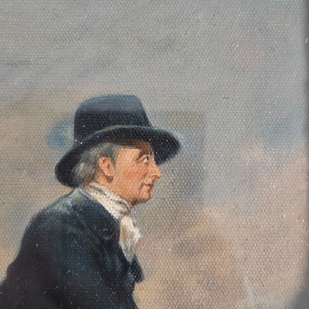 Antique Oil Painting The Skating Minister in the style of Henry Raeburn View IV