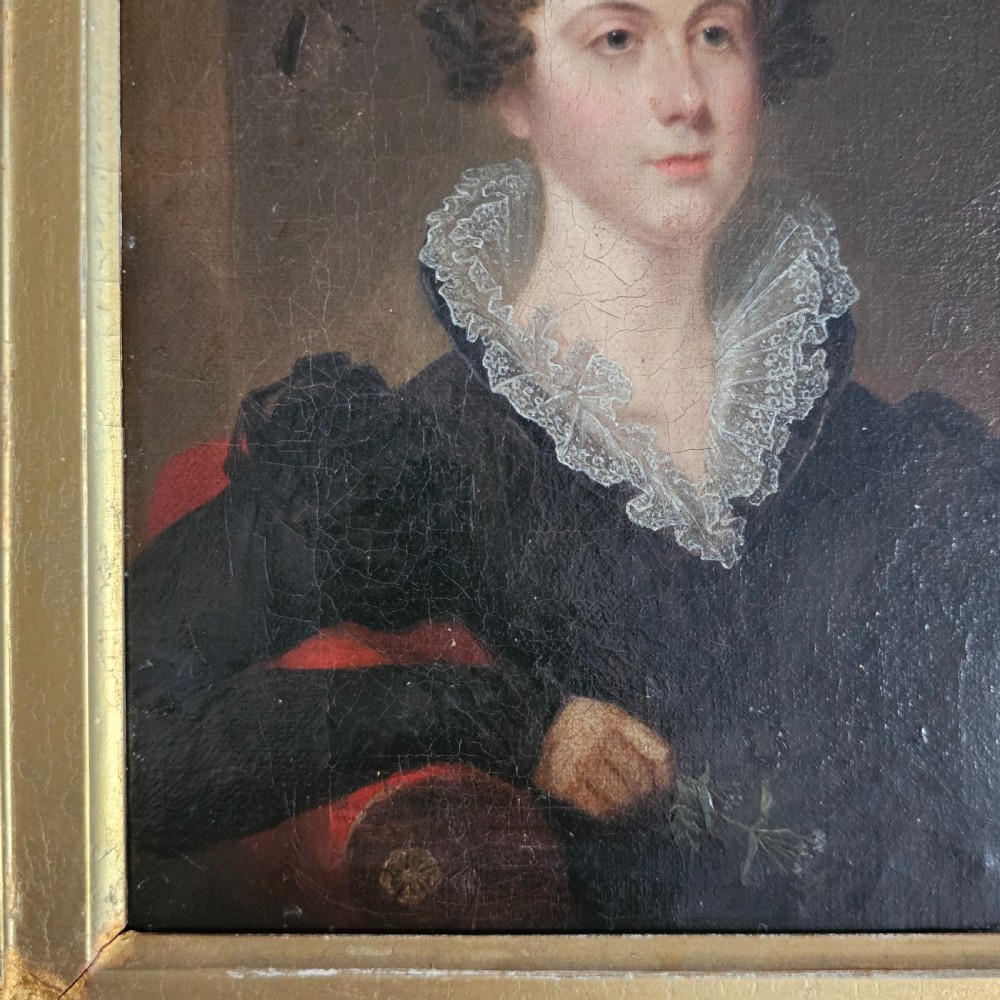Victorian Oil Painting of an Elegant Seated Lady, Signed to the reverse View III