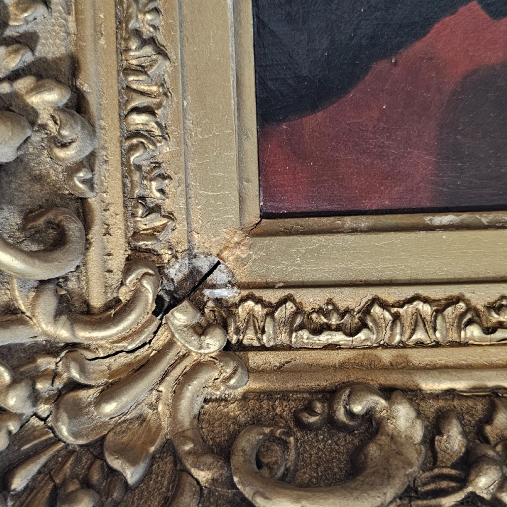 Victorian Oil Painting of an Elegant Seated Lady, Signed to the reverse View VI