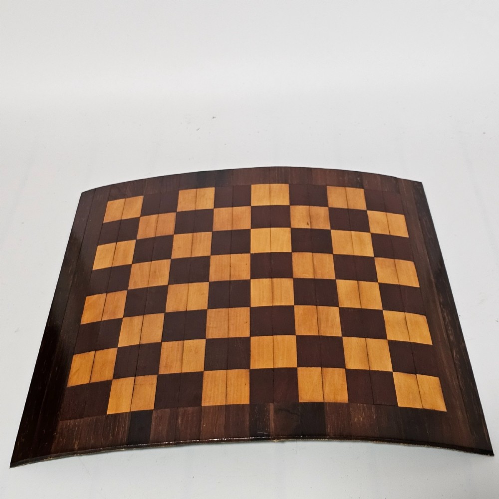 Beautiful Quality Rare Antique Foldaway Chess Board c1920's View IX