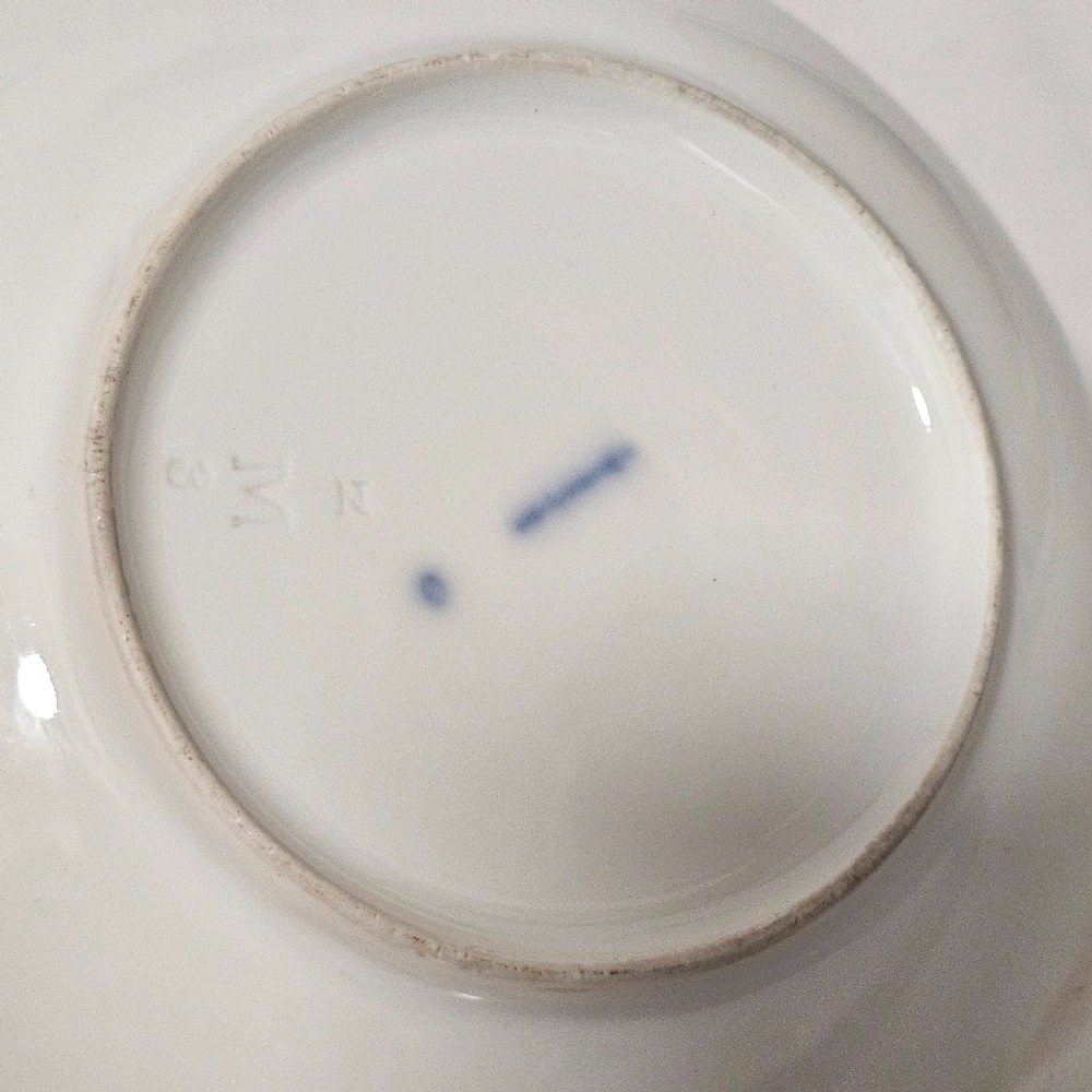 Antique Berlin Painted Pr Porcelain Cups & Saucers plus Bowl 5 x pcs View XII