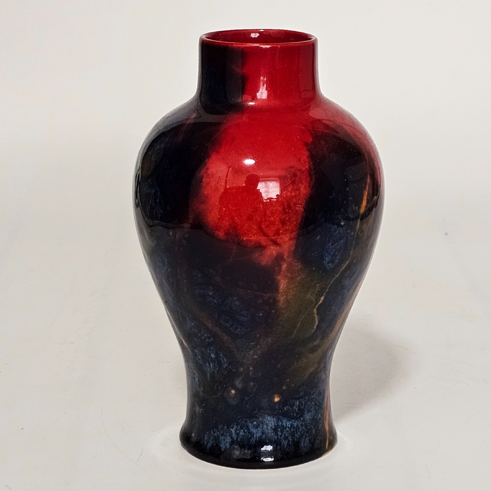 Royal Doulton England Sung Flambe Ware Vase Signed FM (Fred Moore) View XII