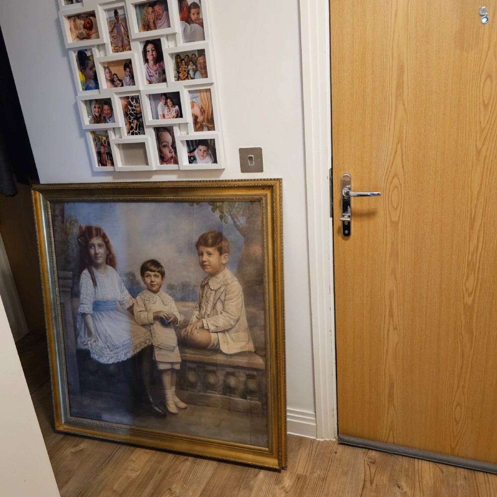 Extremely well painted Large Family Portrait c1913 108cm x 108cm Koshua Smith View IV