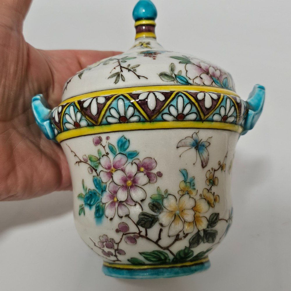 Exquisite Théodore Deck Chinoiserie Box & Cover - Rare View VI