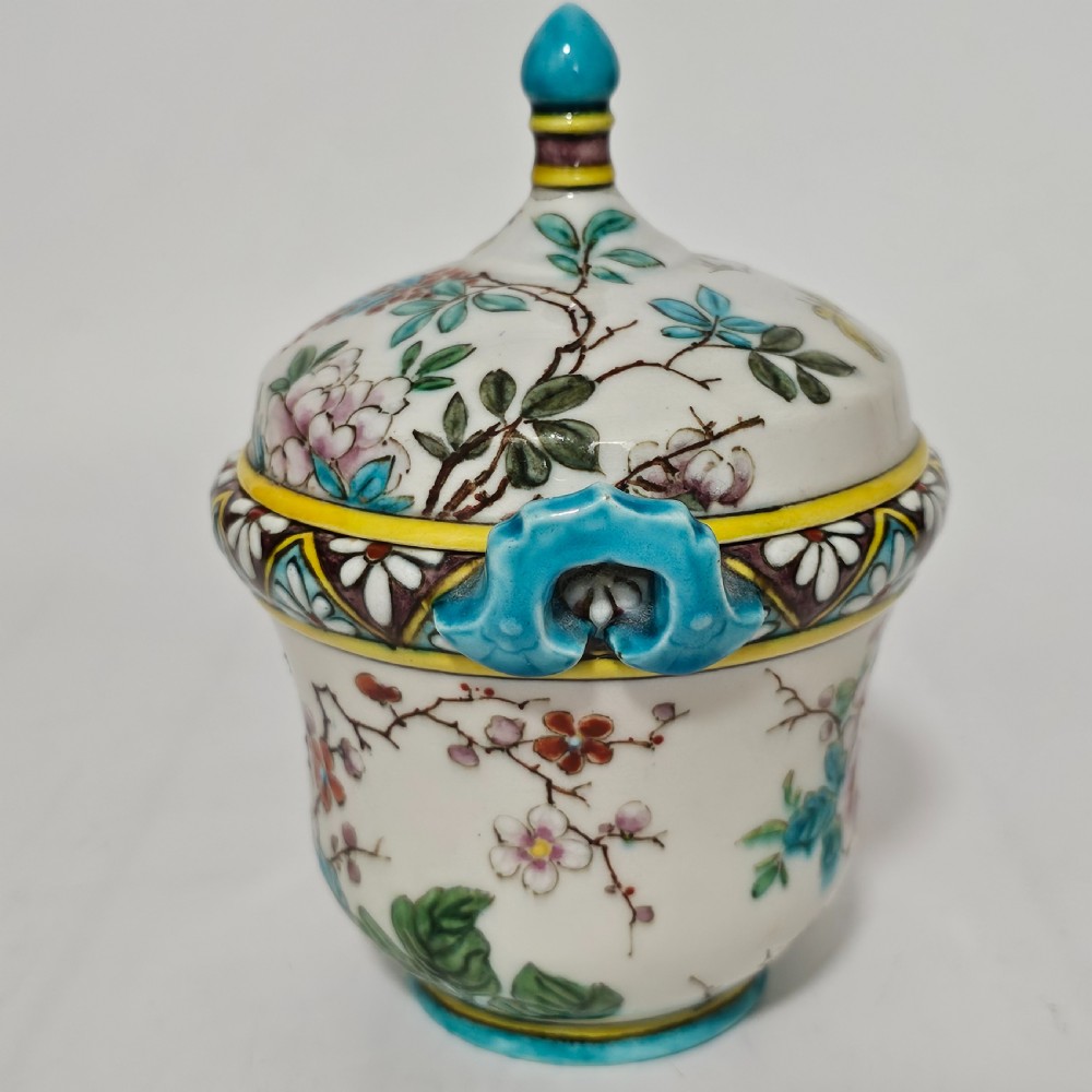 Exquisite Théodore Deck Chinoiserie Box & Cover - Rare View VIII