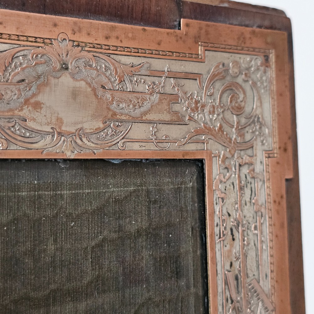 Unusual Late 19thc Pair of French Electrotype Frames 28.5c x 19.5 cm View II