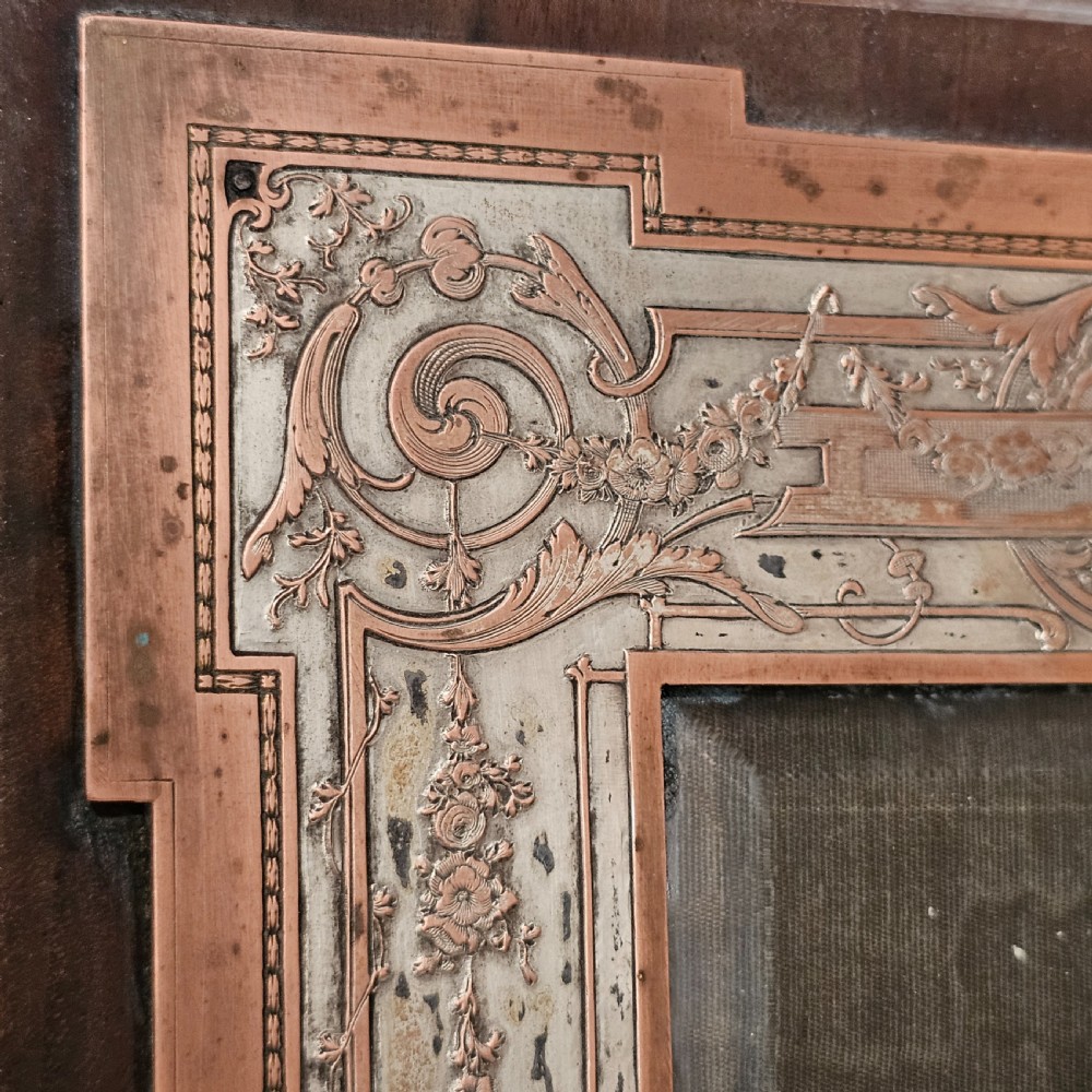 Unusual Late 19thc Pair of French Electrotype Frames 28.5c x 19.5 cm View III
