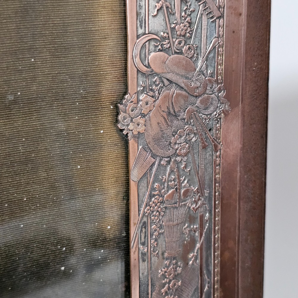 Unusual Late 19thc Pair of French Electrotype Frames 28.5c x 19.5 cm View IX