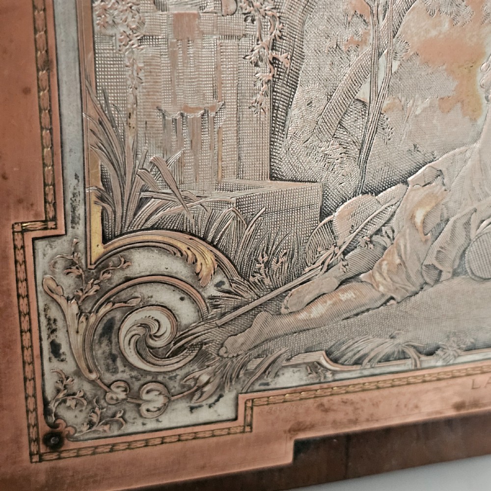 Unusual Late 19thc Pair of French Electrotype Frames 28.5c x 19.5 cm View X