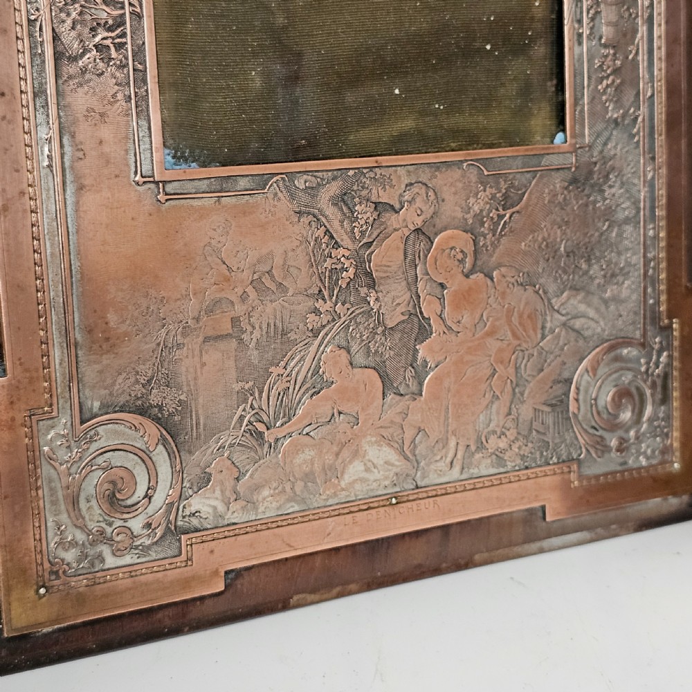 Unusual Late 19thc Pair of French Electrotype Frames 28.5c x 19.5 cm View XIV