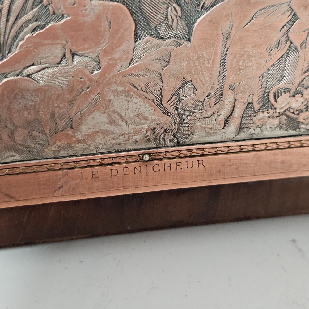 Unusual Late 19thc Pair of French Electrotype Frames 28.5c x 19.5 cm View XV