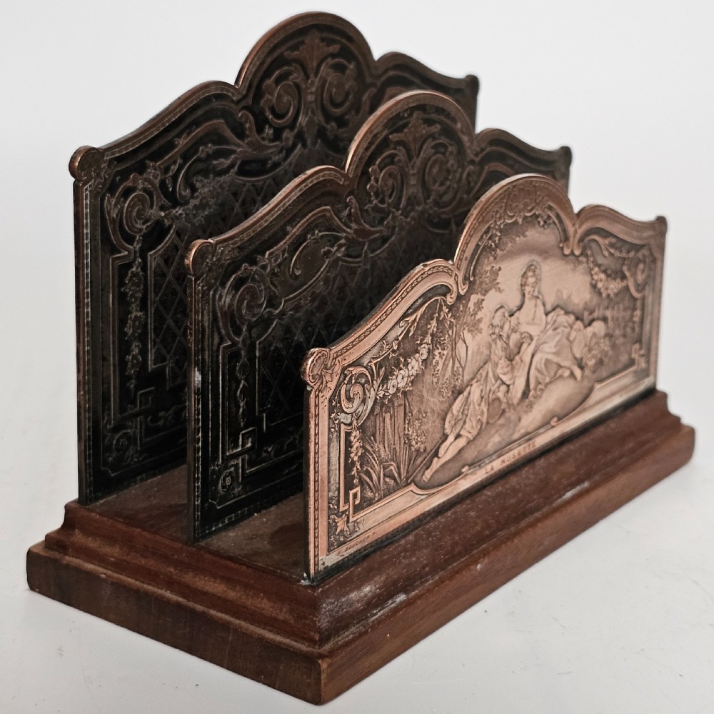 Unusual Late 19th-Century Letter/Stationary Rack