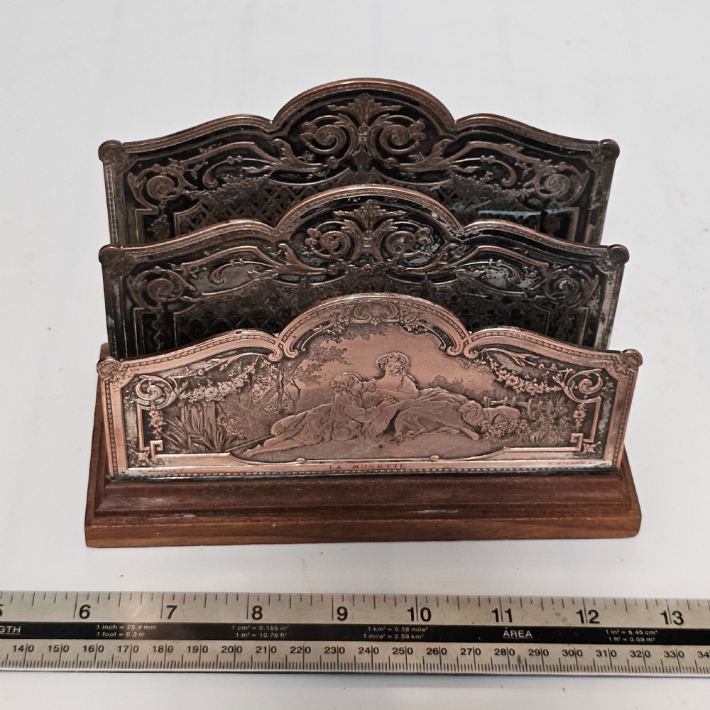 Unusual Late 19th-Century Letter/Stationary Rack View II