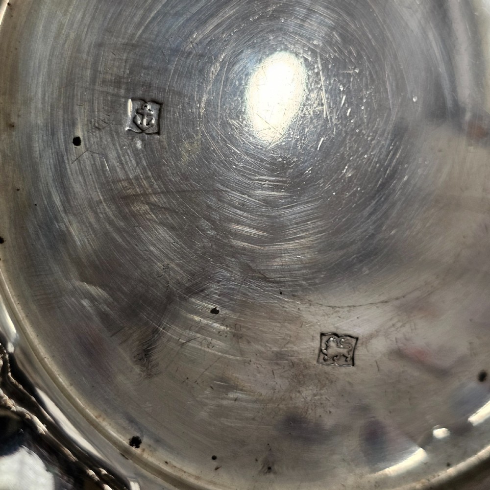 A Fine Trio of Heavy Gauge Sterling Silver Frilled Dishes 327g c1965 View XIII
