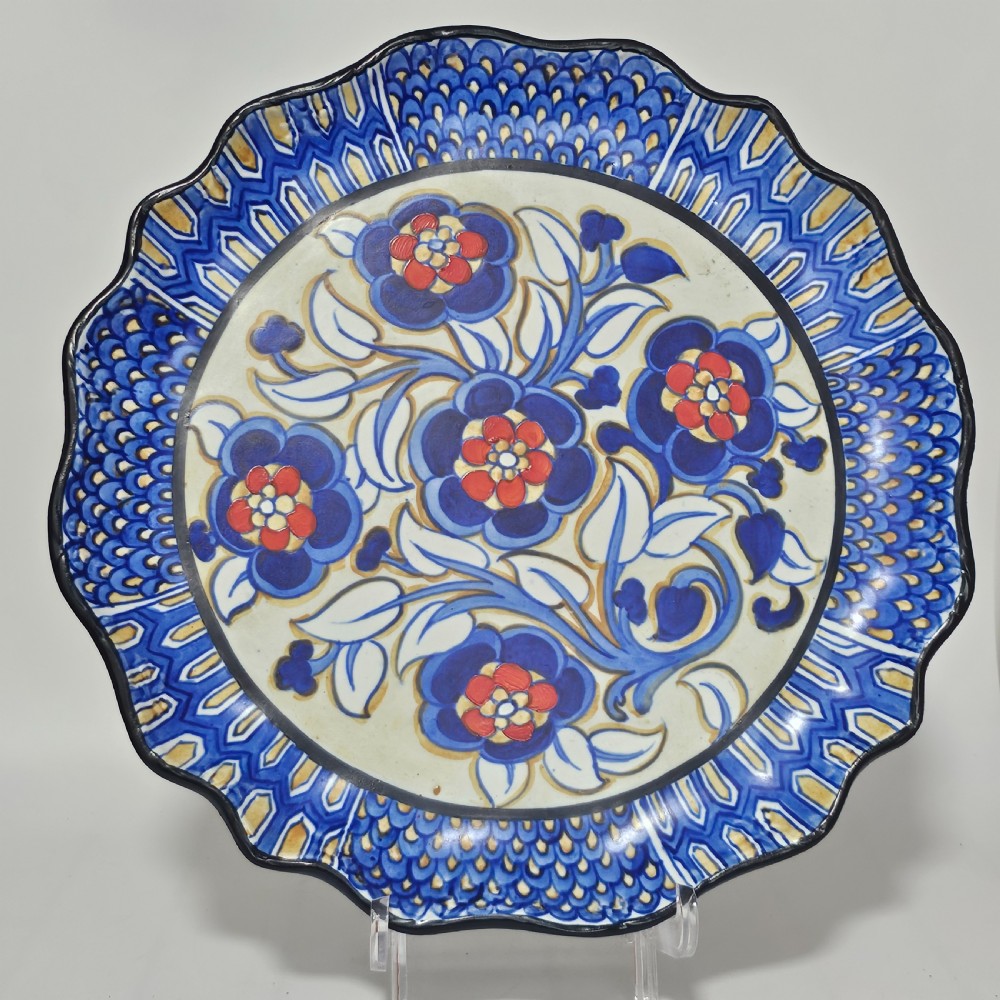 Highly Decorative 1930s Frederick Rhead Charger for Royal Cauldon 37.5 cm View II