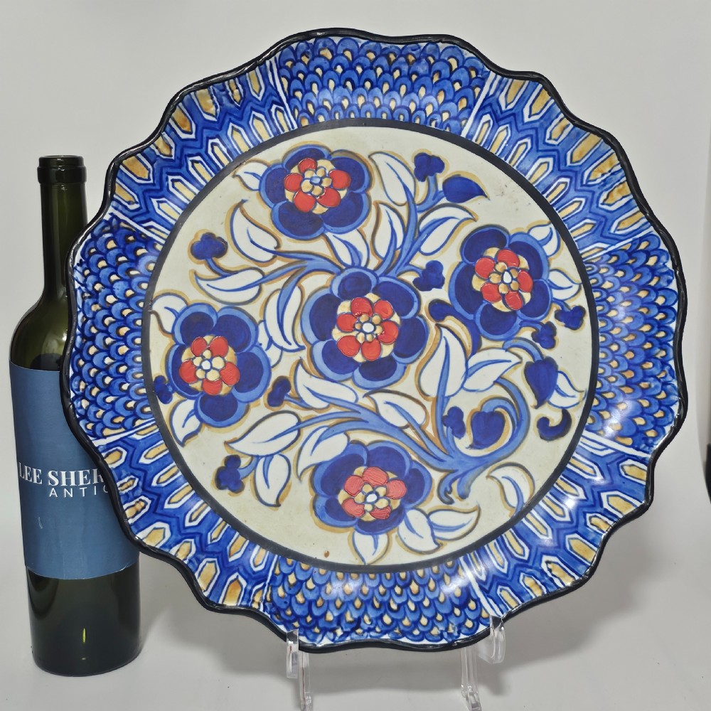 Highly Decorative 1930s Frederick Rhead Charger for Royal Cauldon 37.5 cm View IV