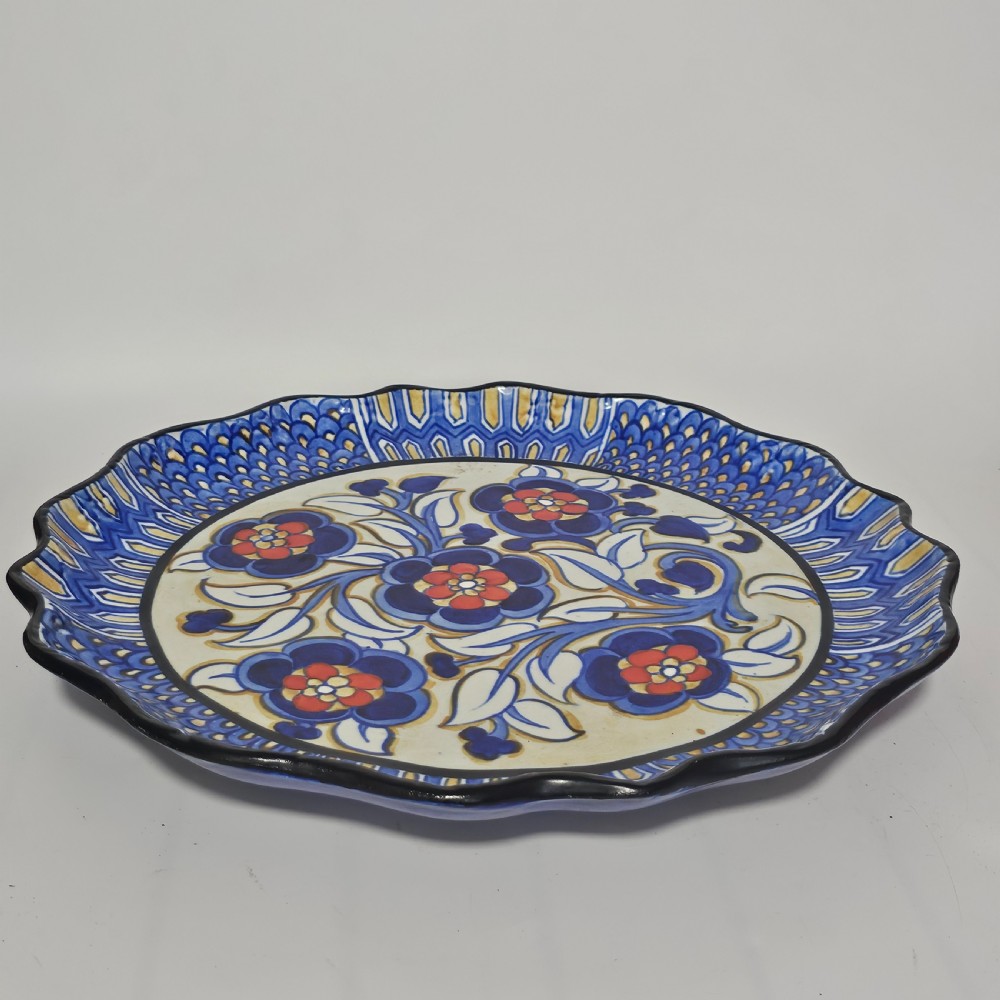 Highly Decorative 1930s Frederick Rhead Charger for Royal Cauldon 37.5 cm View VIII