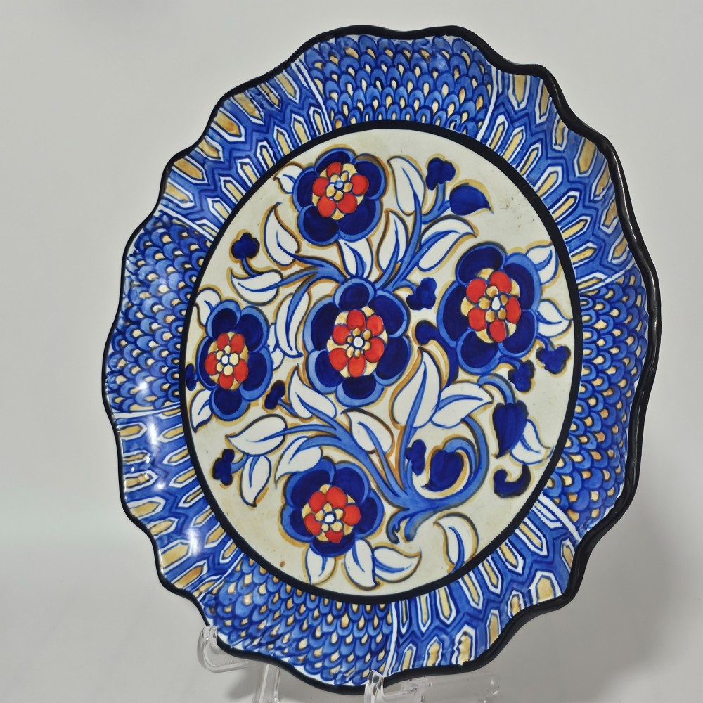 Highly Decorative 1930s Frederick Rhead Charger for Royal Cauldon 37.5 cm View IX