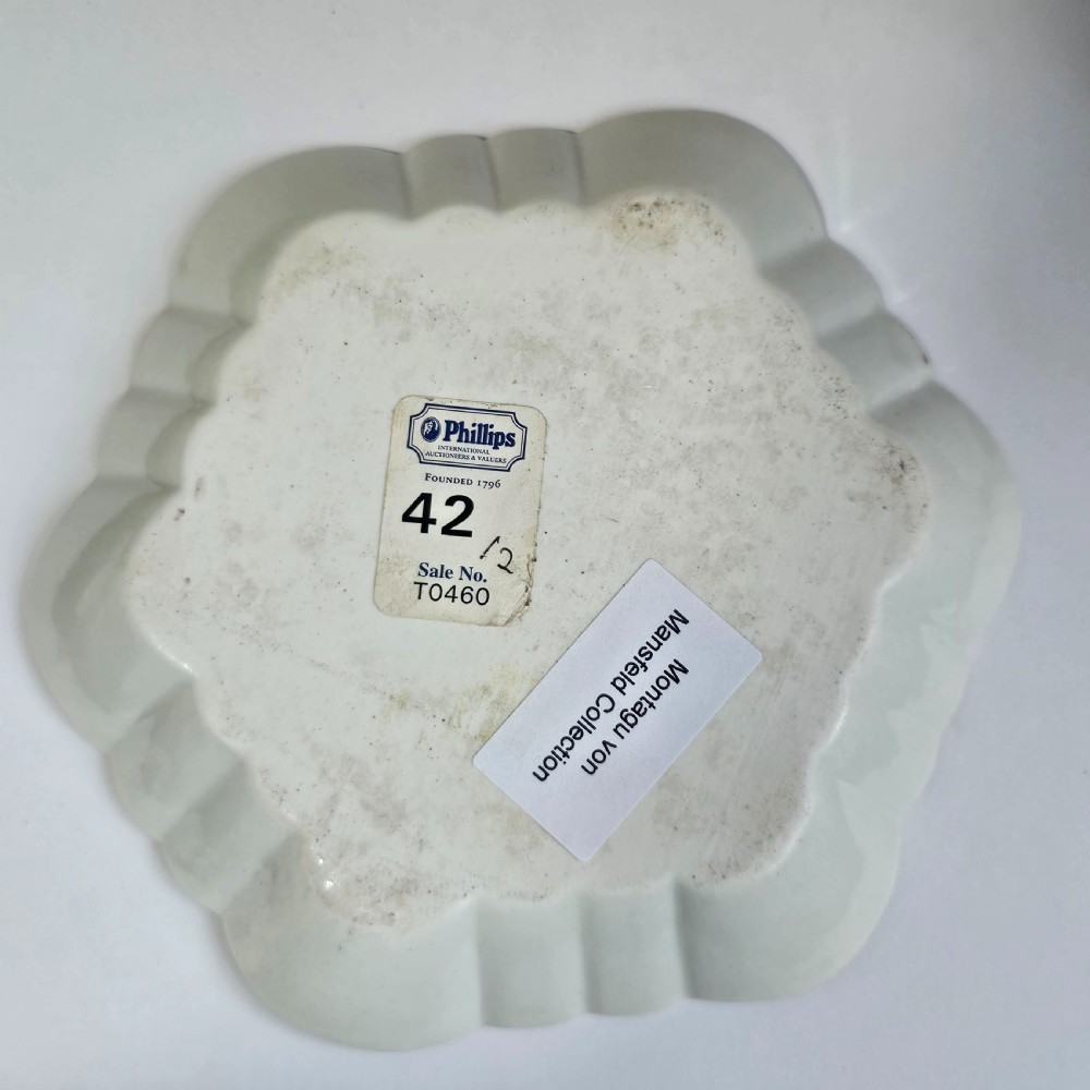 Rare 18thc Worcester Hexagonal Teapot Stand View VII