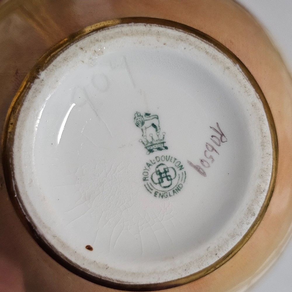 Attractive Signed Doulton Hand Painted Vase H.Allen for Harry Allen View VII