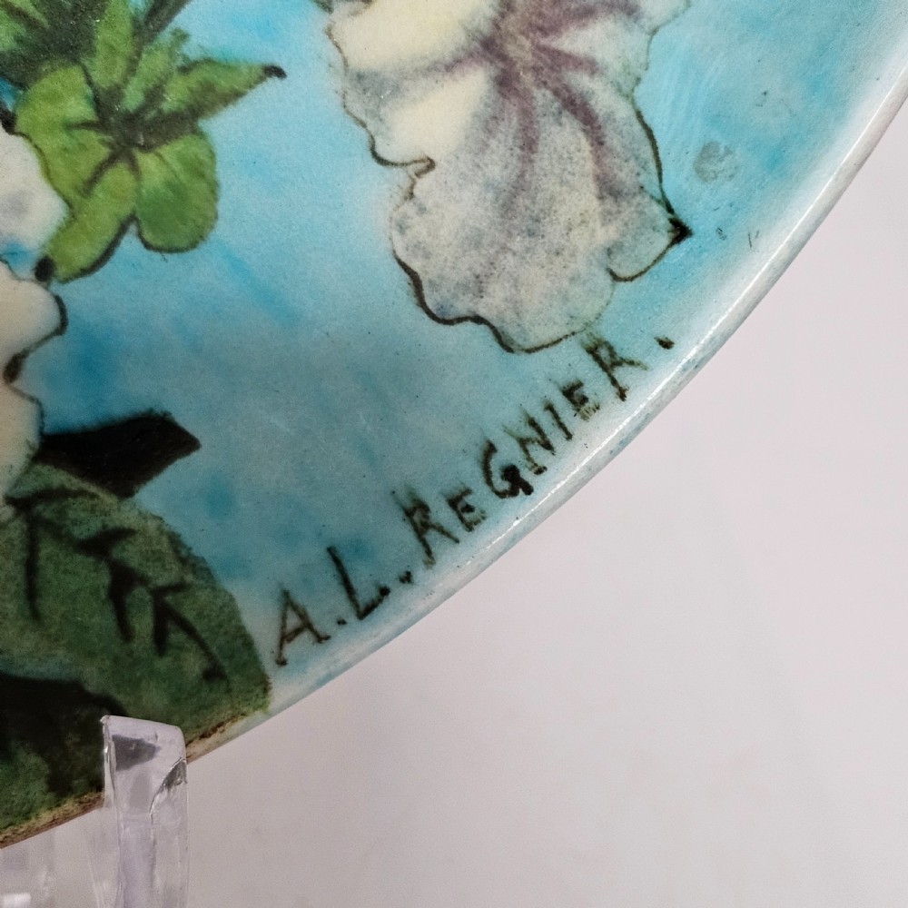 A. L. Regnier for Théodore Deck – Exquisite Hand-Painted Faience Charger (c.1910) View IV