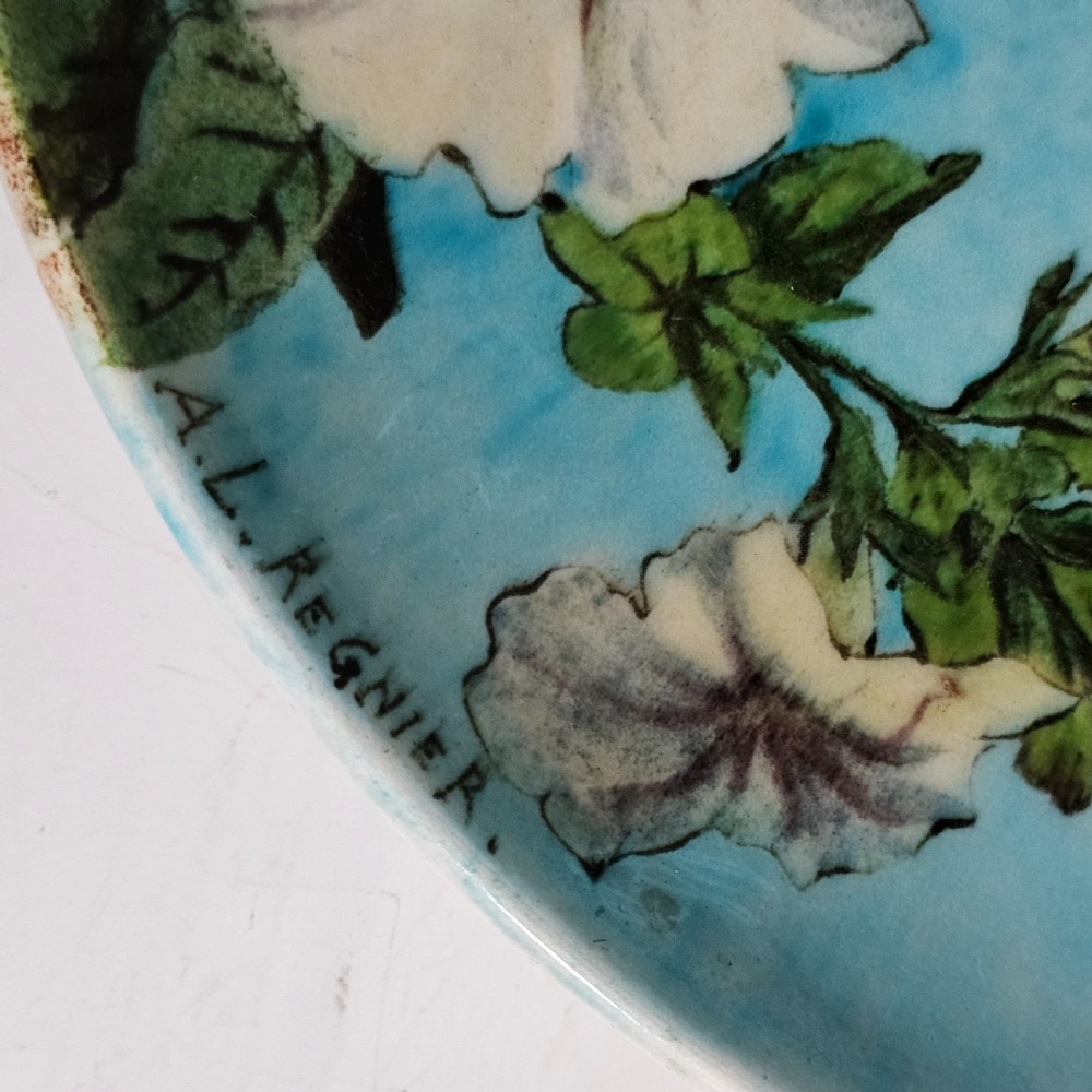 A. L. Regnier for Théodore Deck – Exquisite Hand-Painted Faience Charger (c.1910) View VII