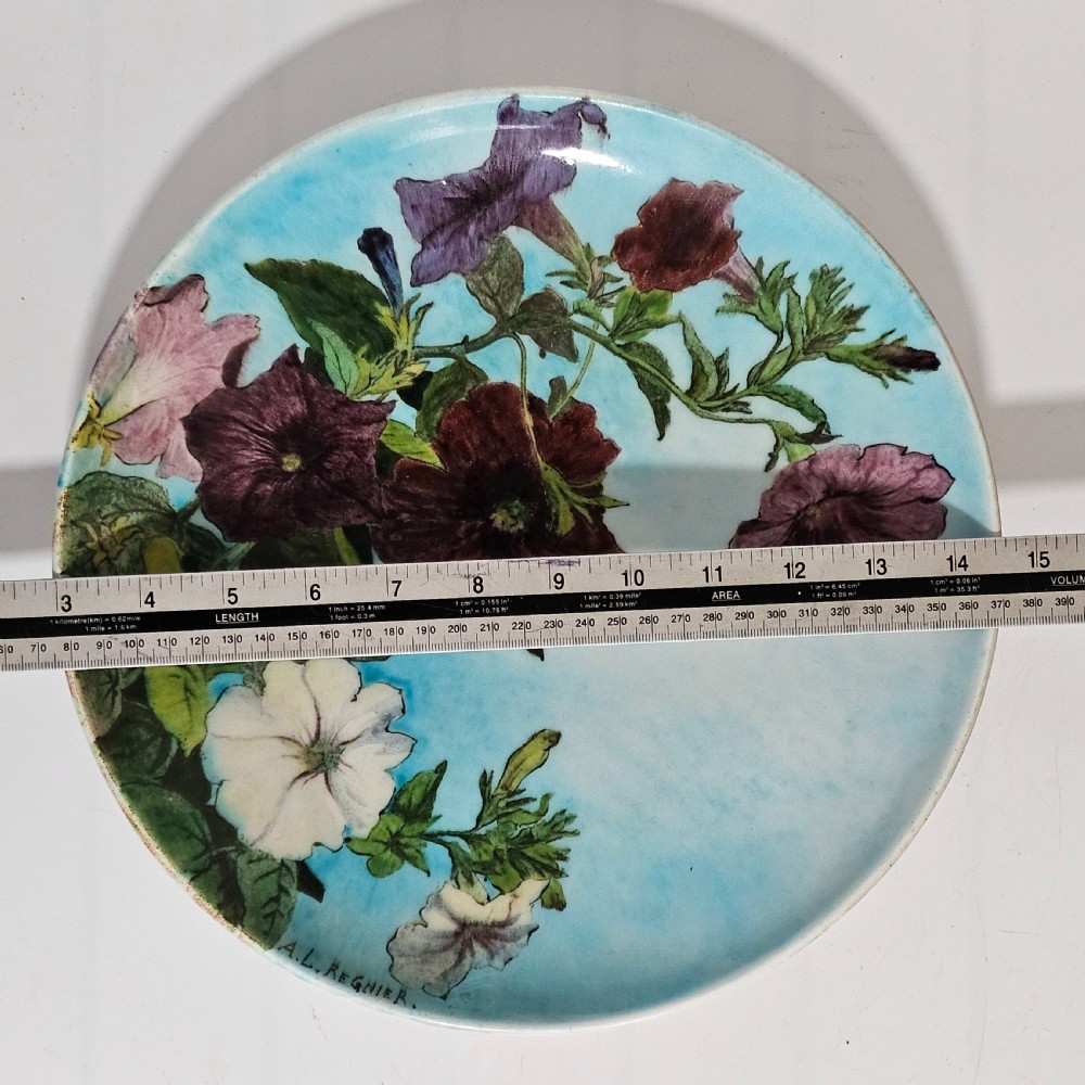 A. L. Regnier for Théodore Deck – Exquisite Hand-Painted Faience Charger (c.1910) View IX