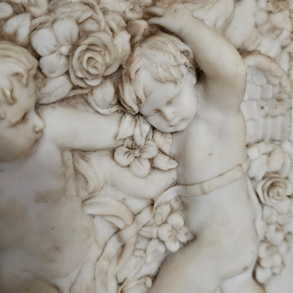Fabulous Large Early 20thc Framed Alabaster Relief panel  View VII