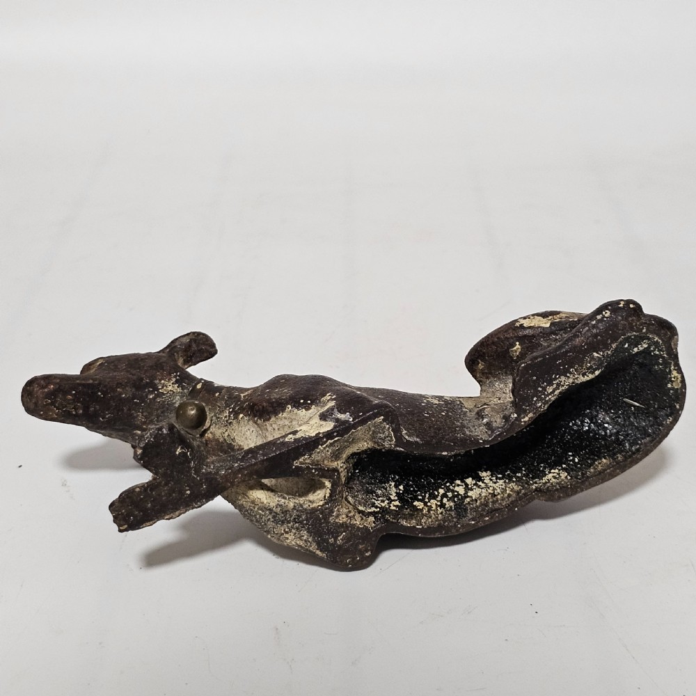 Fabulous 19thc Cast Iron Seated Greyhound - Desk Weight View X