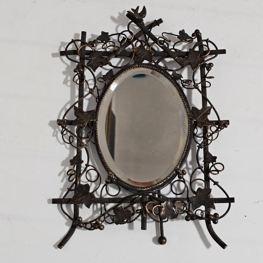 Exquisite Antique Easel Backed Dressing Table Mirror c1890 View III