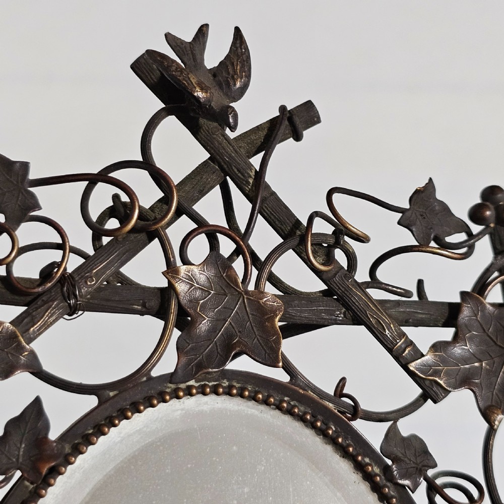 Exquisite Antique Easel Backed Dressing Table Mirror c1890 View V