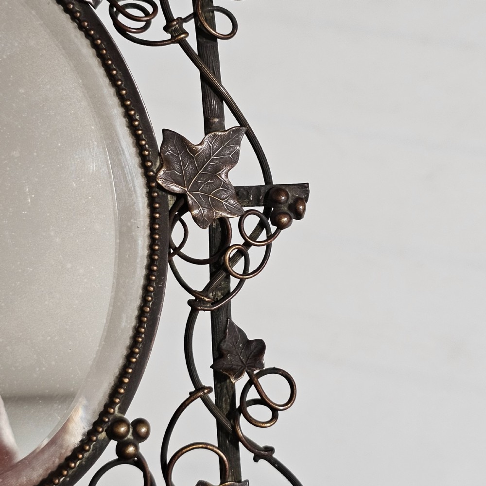 Exquisite Antique Easel Backed Dressing Table Mirror c1890 View VII