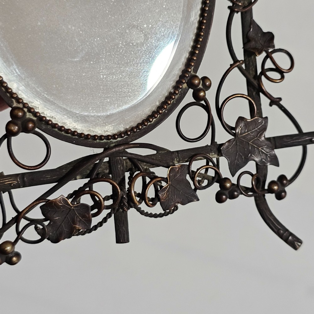 Exquisite Antique Easel Backed Dressing Table Mirror c1890 View VIII