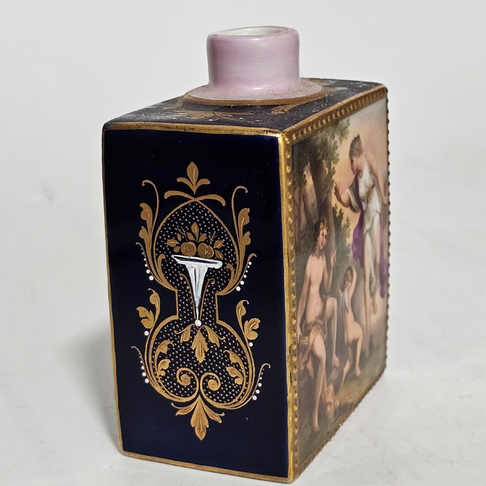 19thc Exquisitely Painted Royal Vienna Porcelain Bottle, Signed A.Heer View II