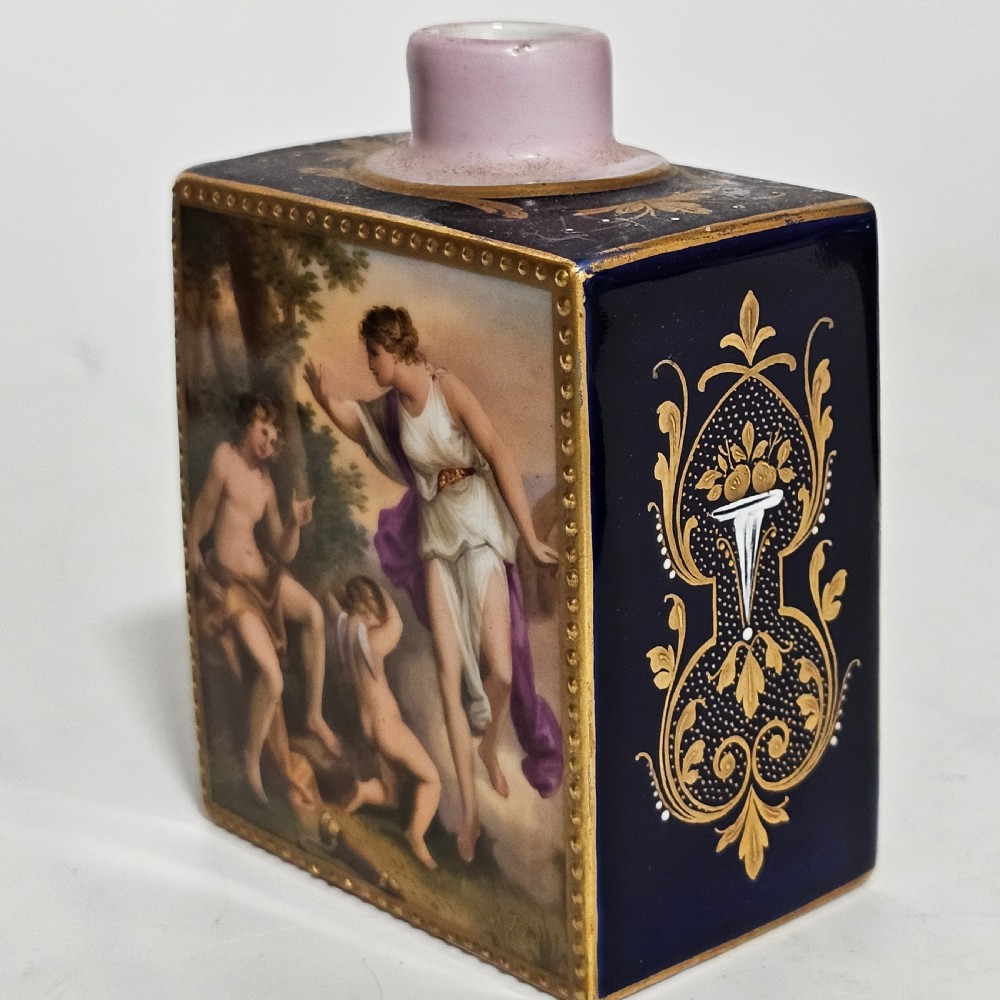19thc Exquisitely Painted Royal Vienna Porcelain Bottle, Signed A.Heer View V