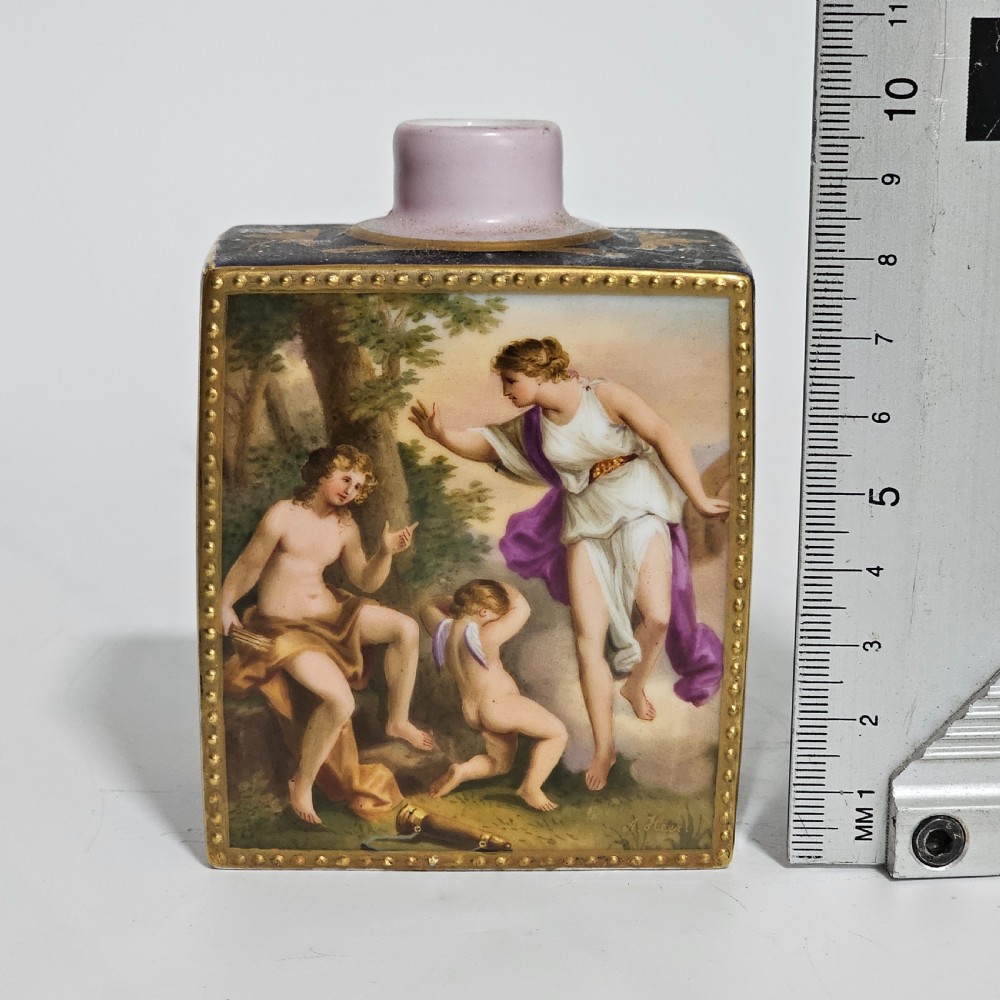 19thc Exquisitely Painted Royal Vienna Porcelain Bottle, Signed A.Heer View XII