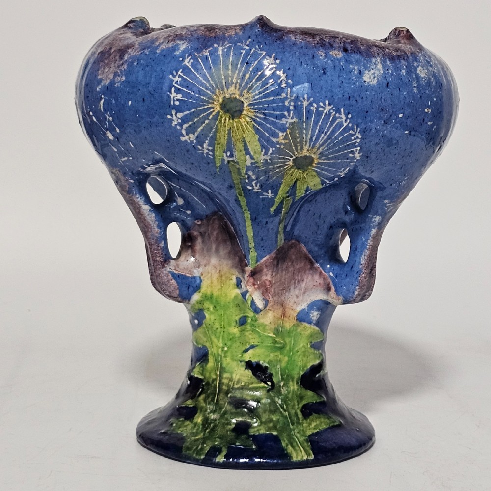 Paul Dachsel For Amphora - An Art Nouveau Pottery Pedestal Vase c1905